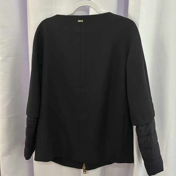 Herno Black Bomber Jacket with Gold Zipper - Picture 4 of 7